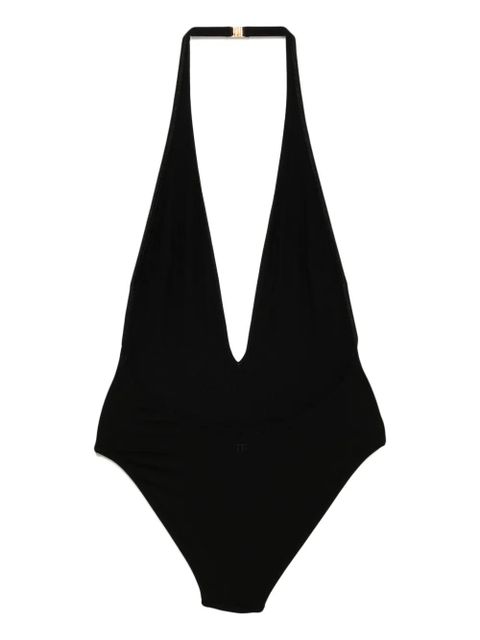 TOM FORD plunging haler one-piece swimsuit - Black - zdjęcie produktu nr 2