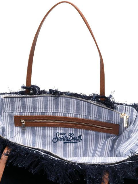 MC2 Saint Barth City logo-embroidered tote bag - Blue