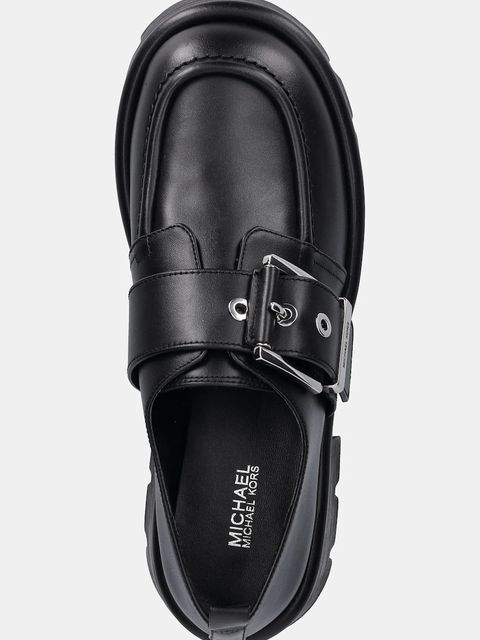 MICHAEL Michael Kors półbuty skórzane Colby damskie kolor czarny na platformie 40F4COFP1L.001 - zdjęcie produktu nr 2