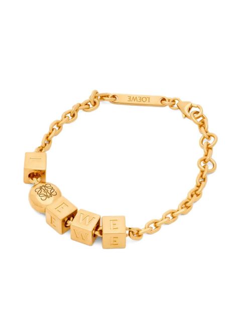LOEWE cube-letter bracelet - Gold - zdjęcie produktu nr 1