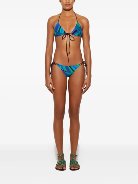 PUCCI Iride-print bikini bottom - Blue