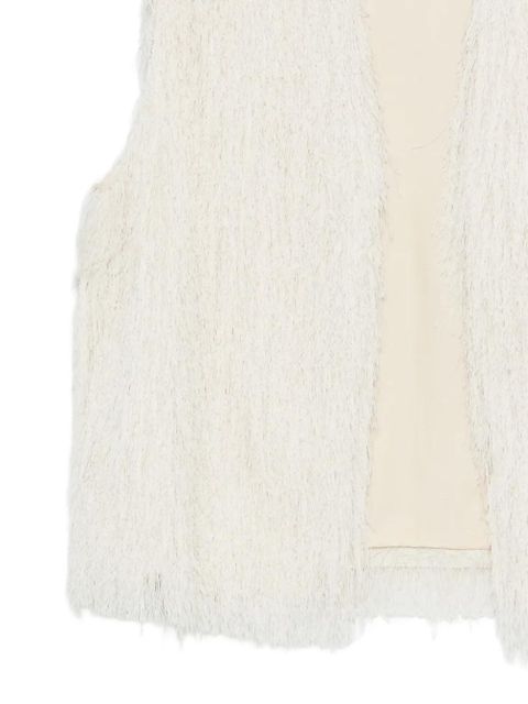 Alysi fringed gilet - Neutrals