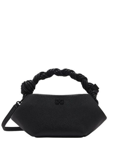 GANNI mini Bou twisted-handle tote bag - 099 BLACK - zdjęcie produktu nr 1
