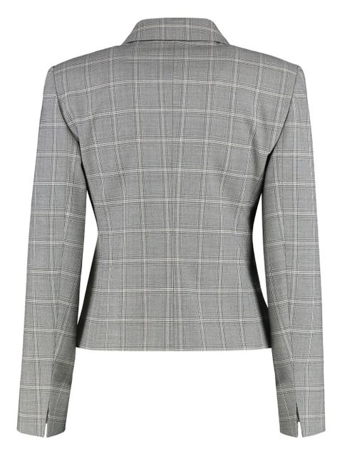 Max Mara checked single-breasted jacket - Grey - zdjęcie produktu nr 2