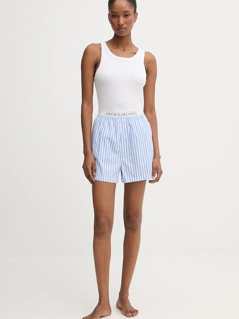 Polo Ralph Lauren szorty piżamowe bawełniane 2-pack damska kolor niebieski bawełniana 4P0717