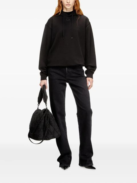 Diesel F-Normy logo-embroidery hoodie - Black - zdjęcie produktu nr 2