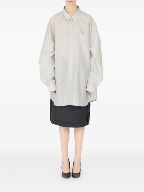 Maison Margiela long-sleeved pocket shirt - White - zdjęcie produktu nr 2