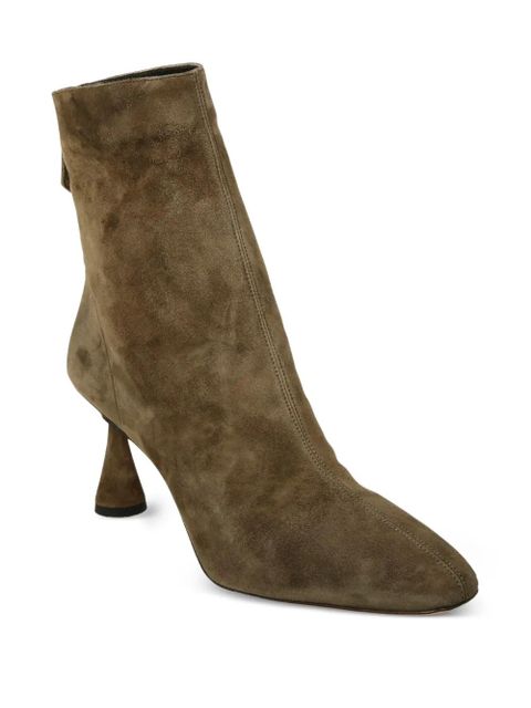 Aquazzura suede zip-fastening boots - Green