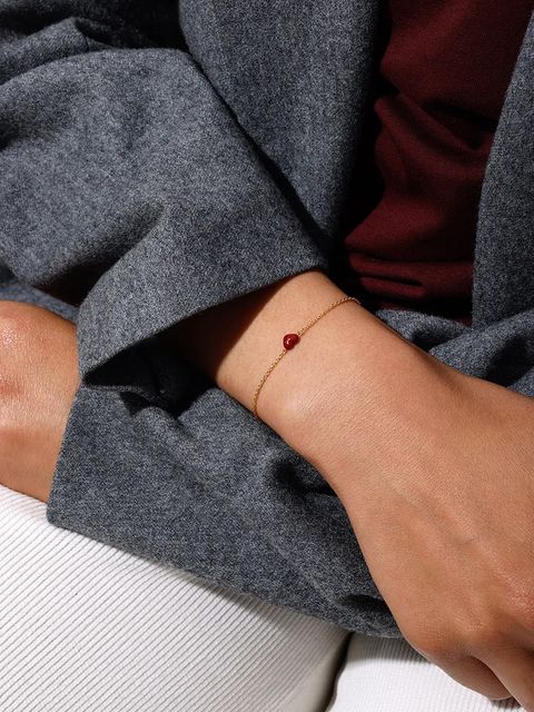 Design Letters bransoletka ze srebra pokrytego złotem - zdjęcie produktu nr 1