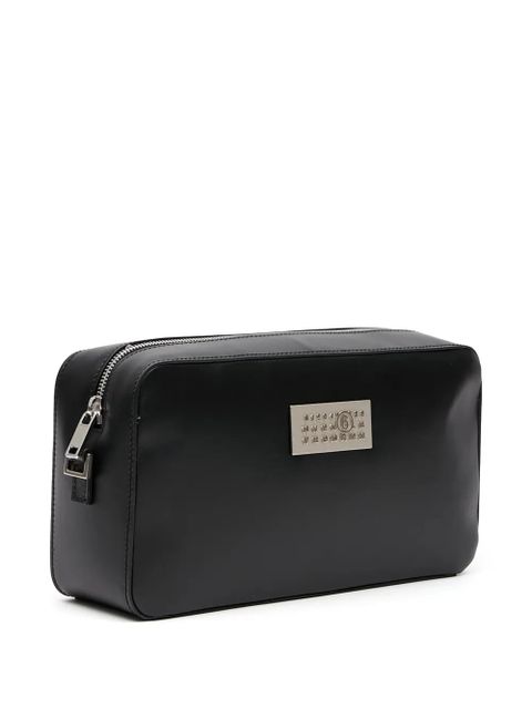 MM6 Maison Margiela small Numeric leather shoulder bag - Black