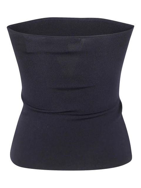 ENTIRE STUDIOS ribbed-knit strapless top - Black - zdjęcie produktu nr 2