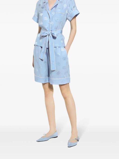 Dolce & Gabbana DNA logo-print shorts - Blue