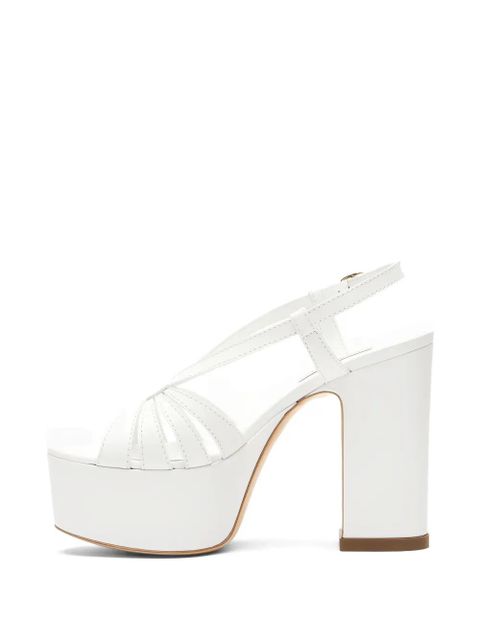 Casadei Elsa platform strap sandals - White