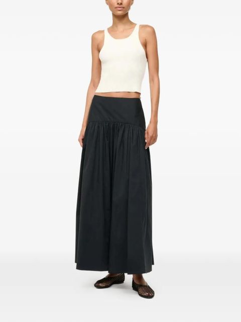 STAUD Procida gathered maxi skirt - Black - zdjęcie produktu nr 2
