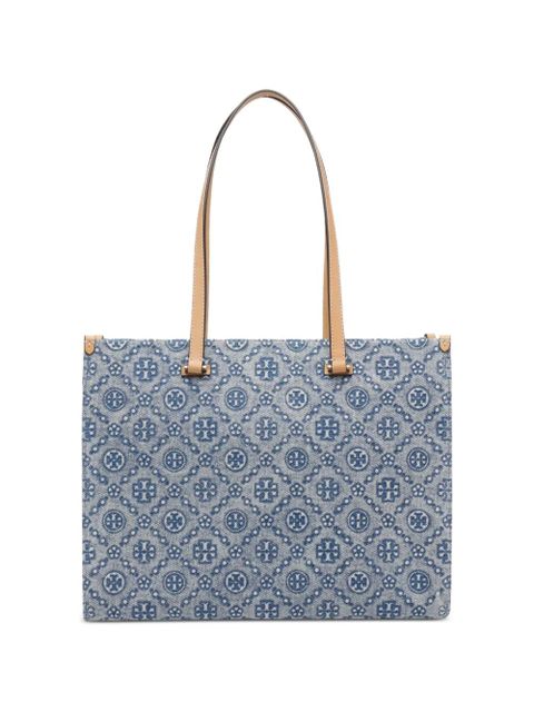 Tory Burch T Monogram denim tote bag - Blue - zdjęcie produktu nr 2