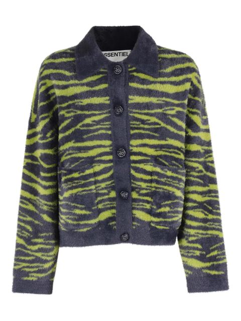Essentiel Antwerp animal-print cardigan - Blue - zdjęcie produktu nr 1