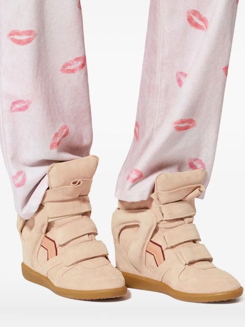 ISABEL MARANT 50mm Bekett leather sneakers - Neutrals