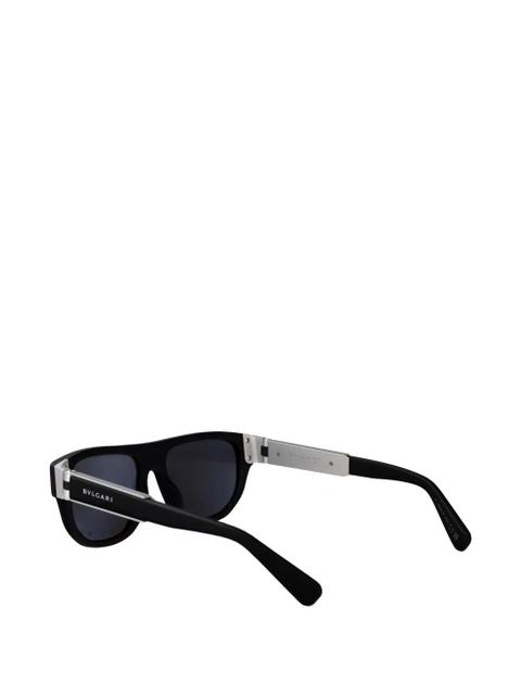 Bvlgari rectangle-frame sunglasses - Black