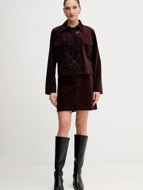 Marc O'Polo spódnica kolor brązowy mini prosta 511096820113 - zdjęcie produktu nr 2