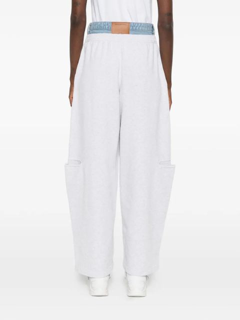 Alexander Wang logo-embroidered track pants - Grey
