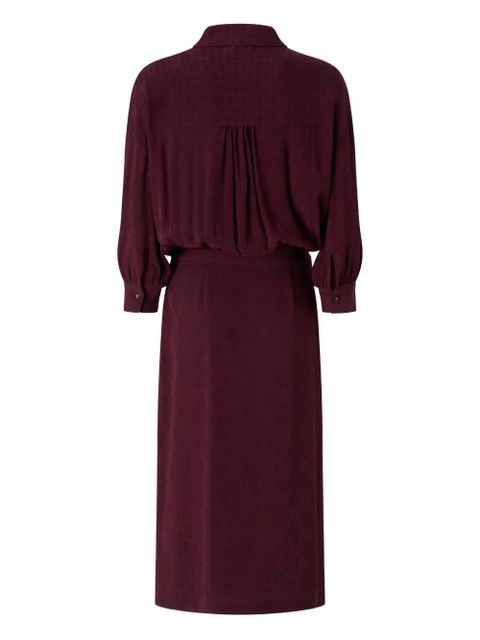 PINKO tie-waist shirt midi dress - Red - zdjęcie produktu nr 2