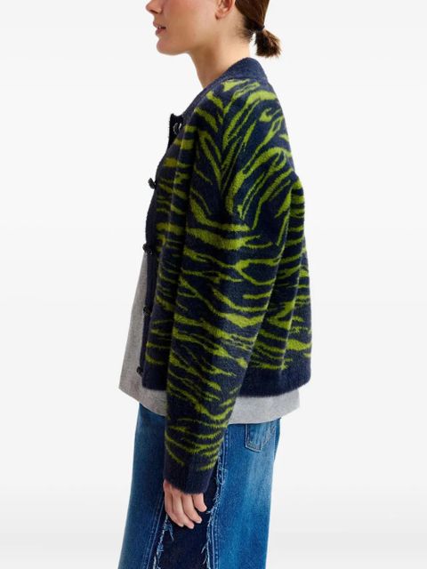 Essentiel Antwerp two-tone long-sleeve cardigan - Blue