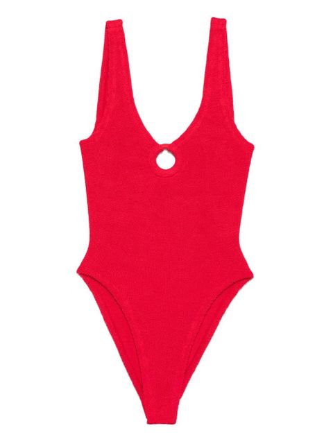 Hunza G Celine crinkle swimsuit - Red - zdjęcie produktu nr 1