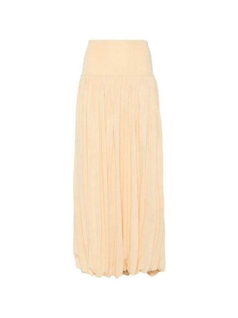 TOTEME gathered midi skirt - Neutrals - zdjęcie produktu nr 1