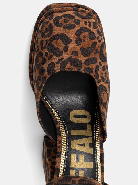 Buffalo szpilki May Dorsay kolor brązowy na słupku 1290209-LEO - zdjęcie produktu nr 2