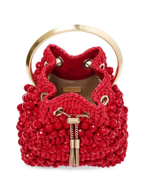 Jimmy Choo Bon Bon bucket bag - Red