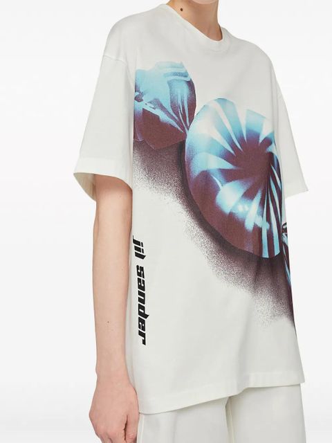 Jil Sander graphic-print cotton T-shirt - White