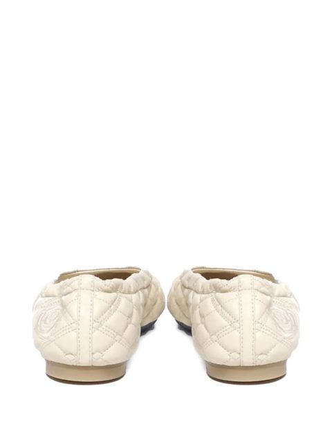 Burberry quilted leather ballet flats - Neutrals