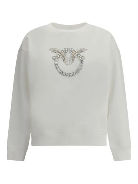 PINKO crystal-embellishment sweatshirt - White - zdjęcie produktu nr 1