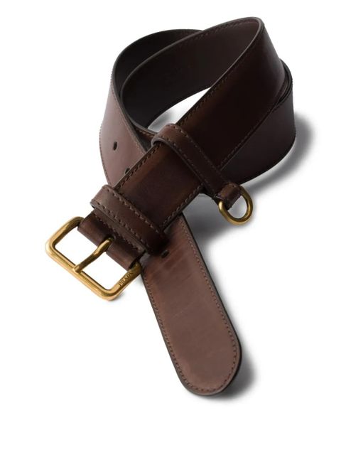 Prada leather belt - Brown - zdjęcie produktu nr 2