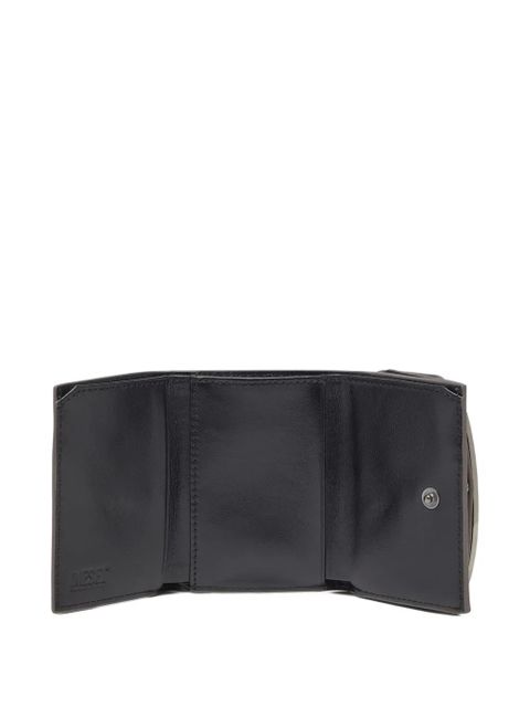 Diesel mirrored leather tri-fold wallet - Grey