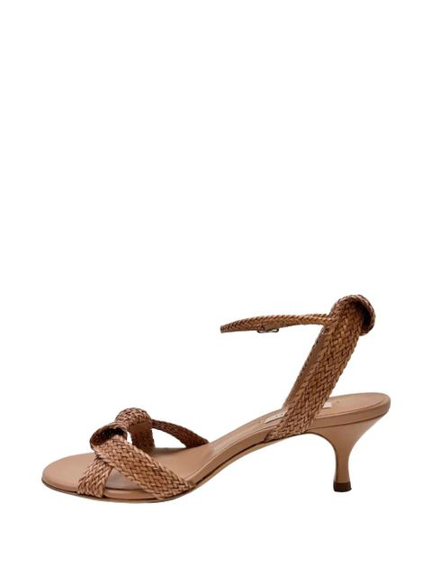 Casadei Julia Mariposa knotted woven sandals - Neutrals - zdjęcie produktu nr 2