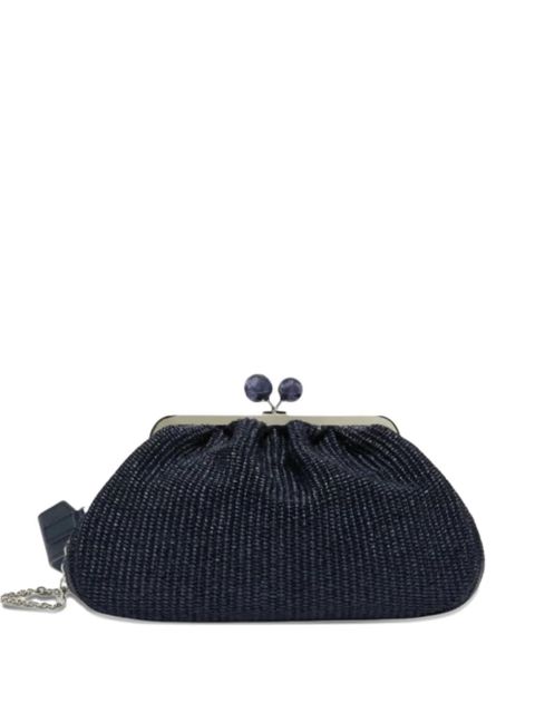 Weekend Max Mara medium Pasticcino bead-embellished woven clutch bag - Blue - zdjęcie produktu nr 1