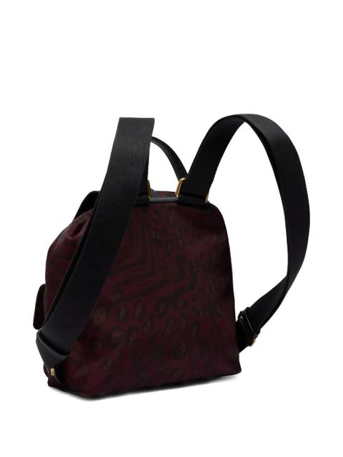 PINKO patterned-flap lambskin backpack - Red - zdjęcie produktu nr 2