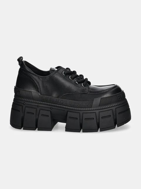 Buffalo półbuty Gospher Lace Up Cs damskie kolor czarny na platformie 1622349-BLK - zdjęcie produktu nr 2