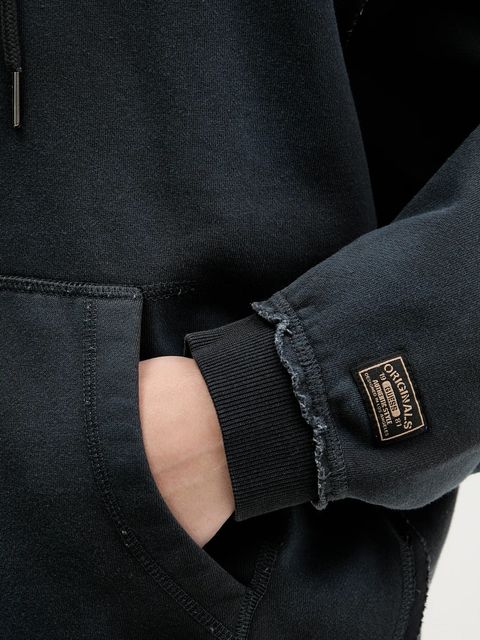 Guess Originals bluza kolor szary z kapturem gładka M5BQ41 K4110