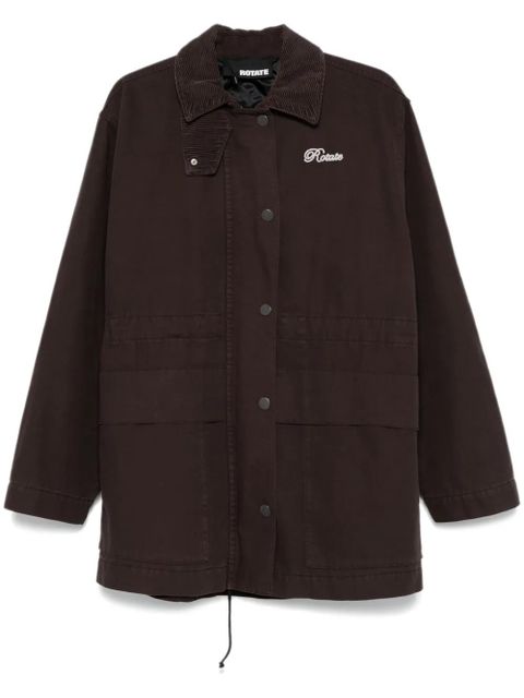 ROTATE BIRGER CHRISTENSEN canvas jacket - Brown
