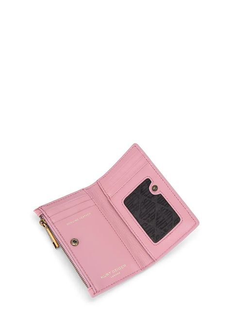 Kurt Geiger London portfel skórzany Kensington damski kolor różowy 4703998109