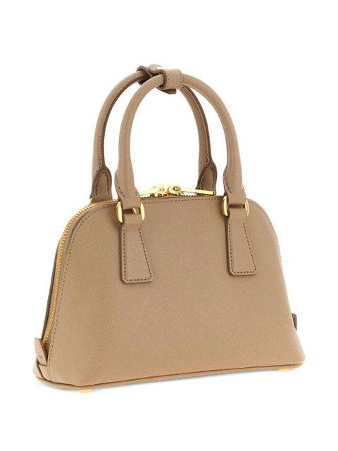 Prada Promenade Saffiano-leather mini tote bag - Neutrals