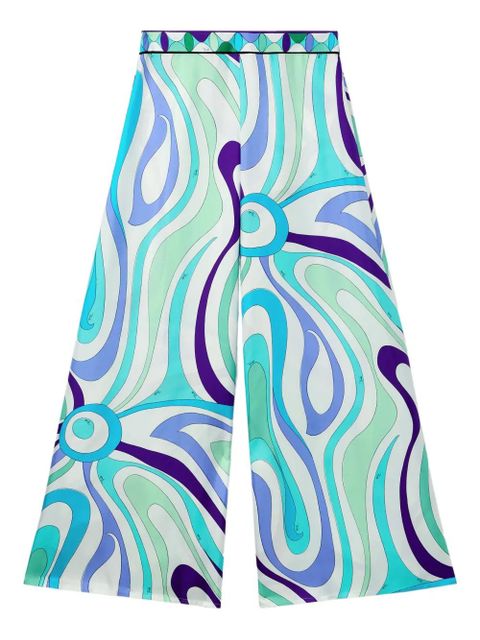 PUCCI swirl-print wide-leg trousers - Purple - zdjęcie produktu nr 2
