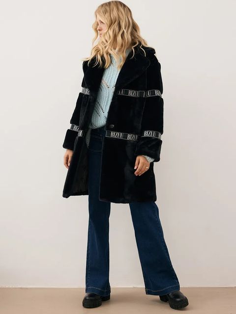 Bizuu płaszcz FLORENCE kolor czarny FLORENCE CZARNY