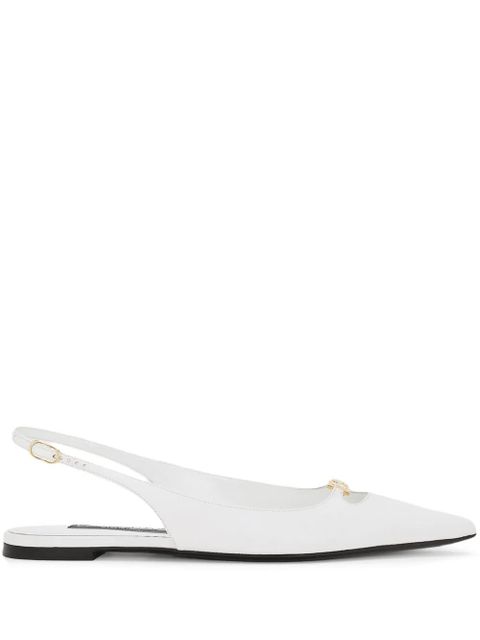 Dolce & Gabbana 70mm Slingback Shoes - White - zdjęcie produktu nr 1