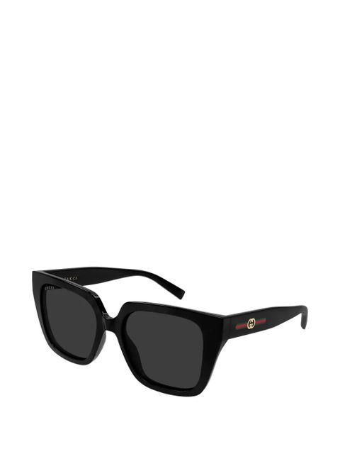 Gucci Eyewear geometric detail sunglasses - Black - zdjęcie produktu nr 2
