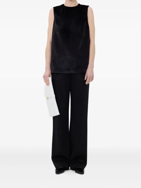 LouLou de Saison silk velvet sleeveless top - Black - zdjęcie produktu nr 2