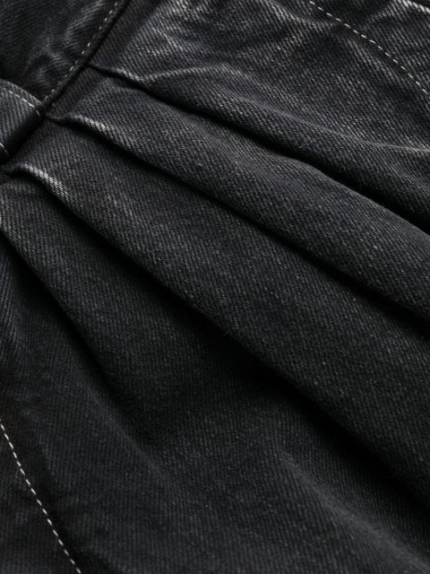 Maison Margiela paint-splatter wide-leg jeans - Black