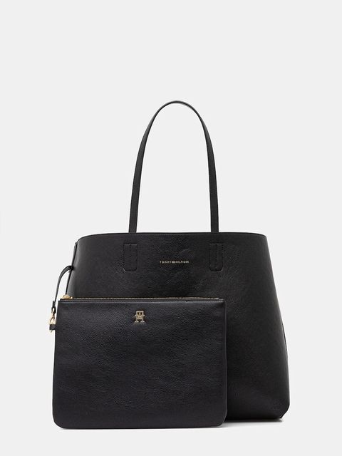 Tommy Hilfiger torebka dwustronna kolor czarny AW0AW17687 - zdjęcie produktu nr 2
